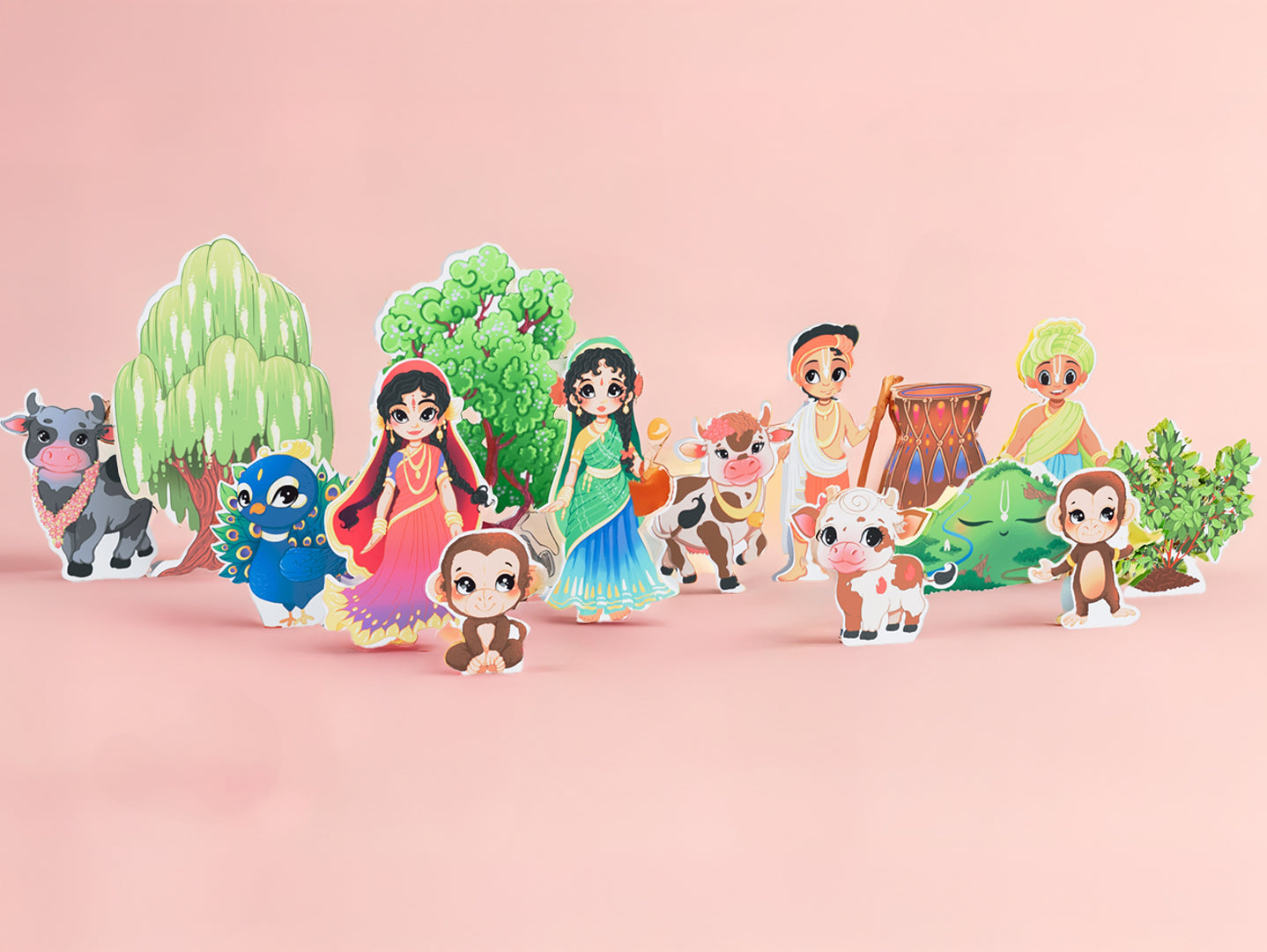 Playset "Krishna & friends in Vrindavan"