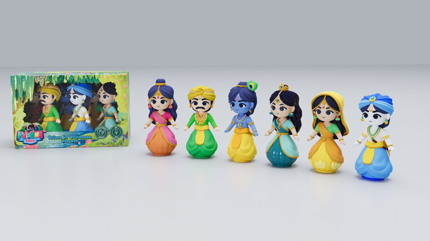 Krishna & friends in Vrindavan