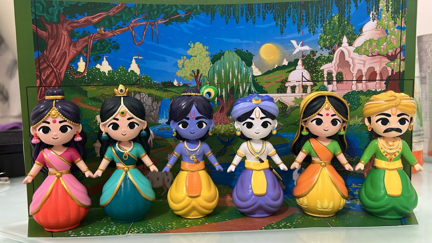 Krishna & friends in Vrindavan